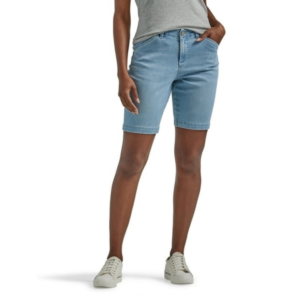 NWT Lee Women's Legendary 9" Chino Bermuda Shorts SIZE 16m, Just In - 112329193.